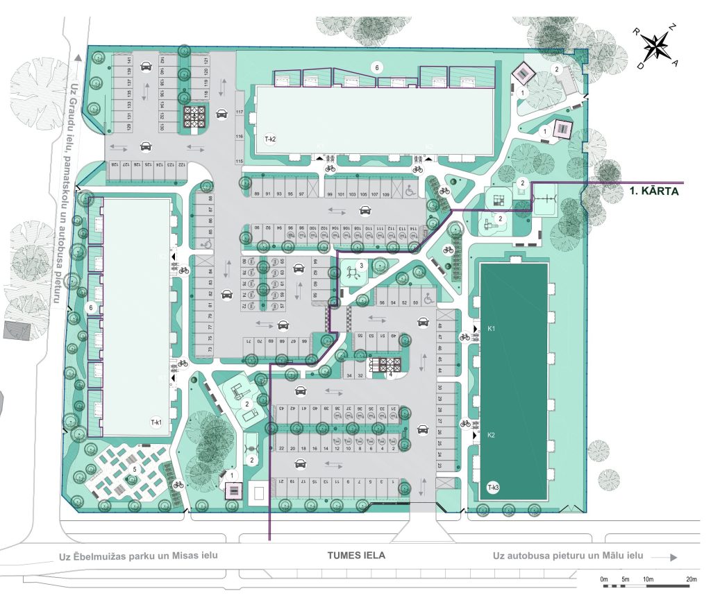 Pīlādžu mājas - 1. kārta, 1. ēka (Tumes iela 25) - Multi apartment - visualization