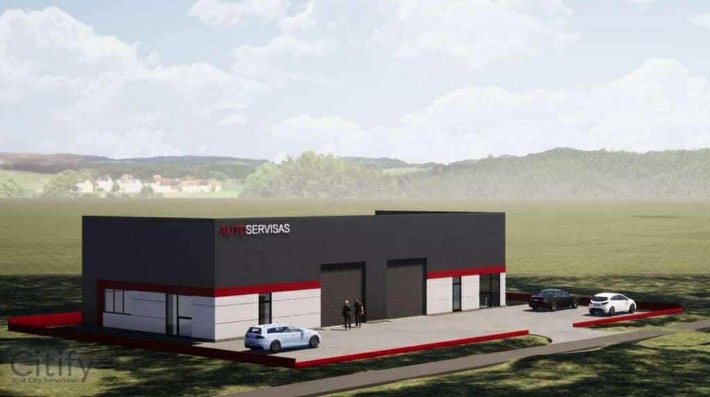 Autoservisas Nesvyžiaus g. 45M (Nesvyžiaus g. 45M) - Other commercial - visualization