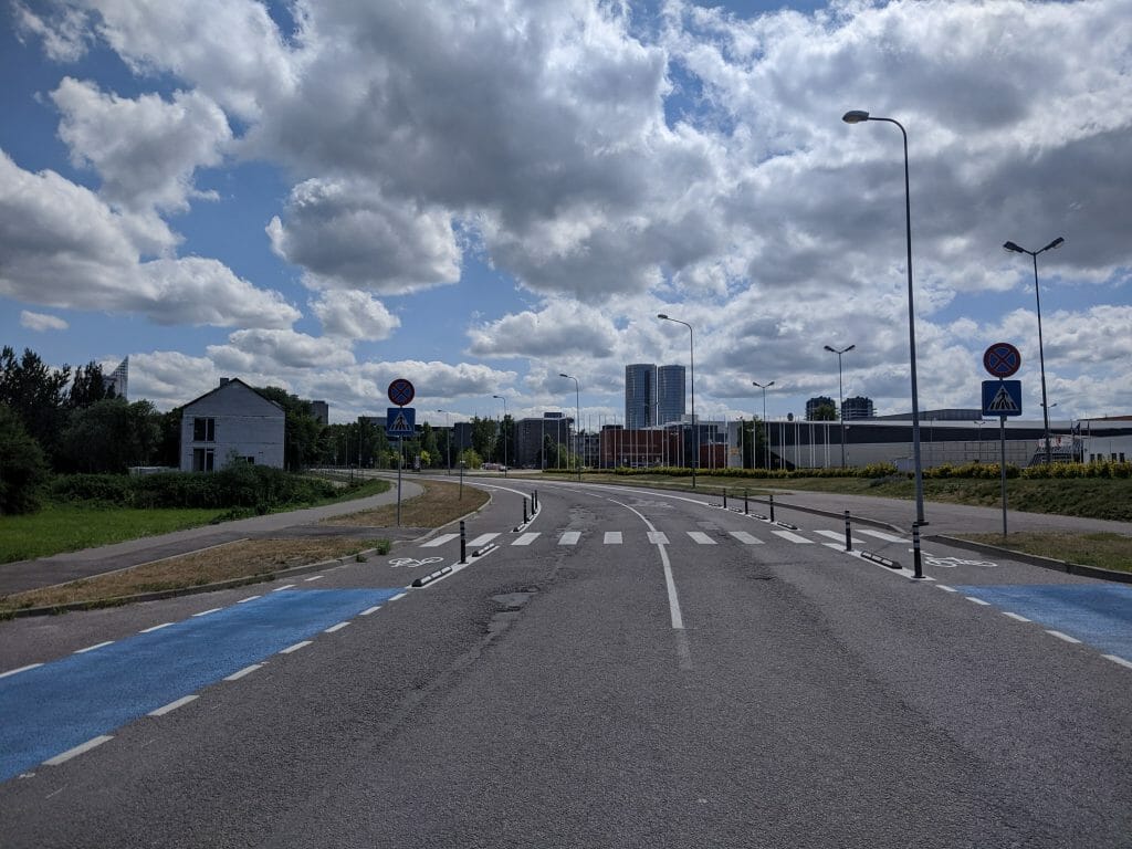 Velo infrastruktūra posmā Krišjāņa Valdemāra iela - Enkura iela (Ķīpsalas iela) - Bike path - construction photos