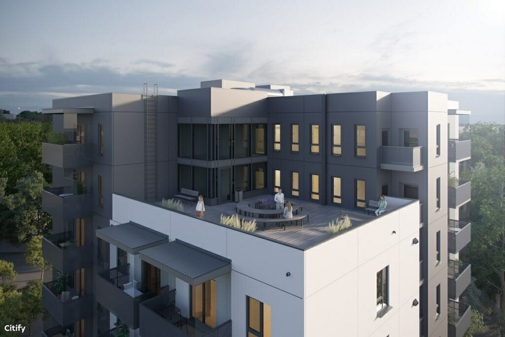 Vertikāles (Dumbrāja iela 29) - Daugiabutis - vizualizacija