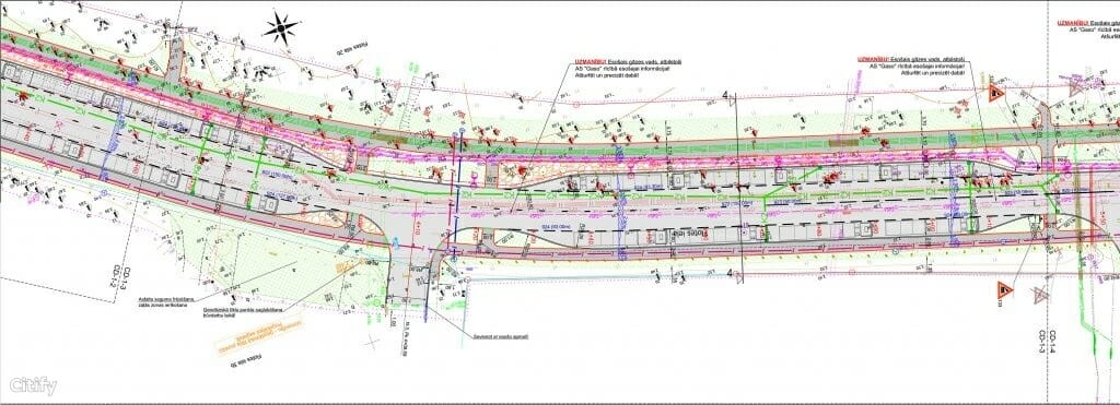 Flotes ielas pārbūve (Flotes iela) - Road - visualization