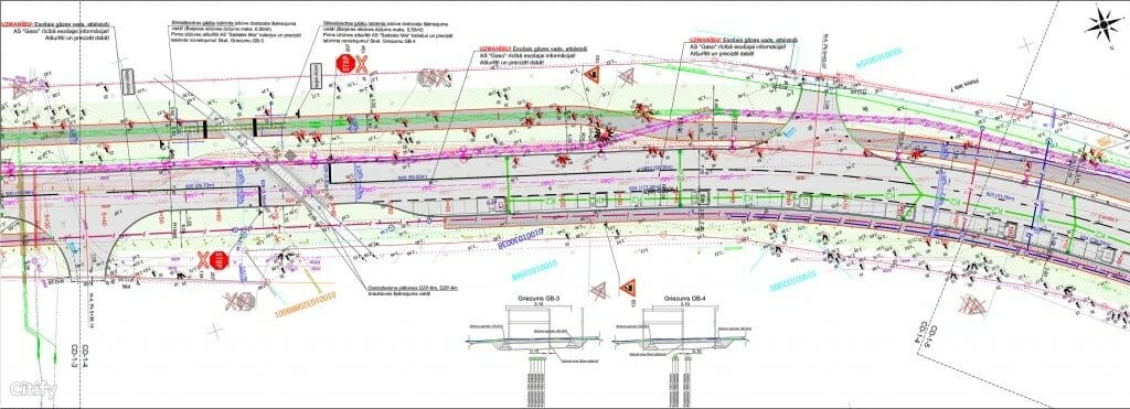 Flotes ielas pārbūve (Flotes iela) - Road - visualization