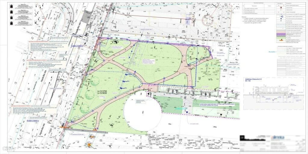 RAKUS labiekārtojums un gājēju ceļi (Hipokrāta iela 2, 4) - Pedestrian path, Square - visualization