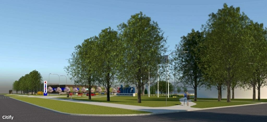 Maxima X Hipokrāta iela (Hipokrāta iela b/n) - Food store - visualization