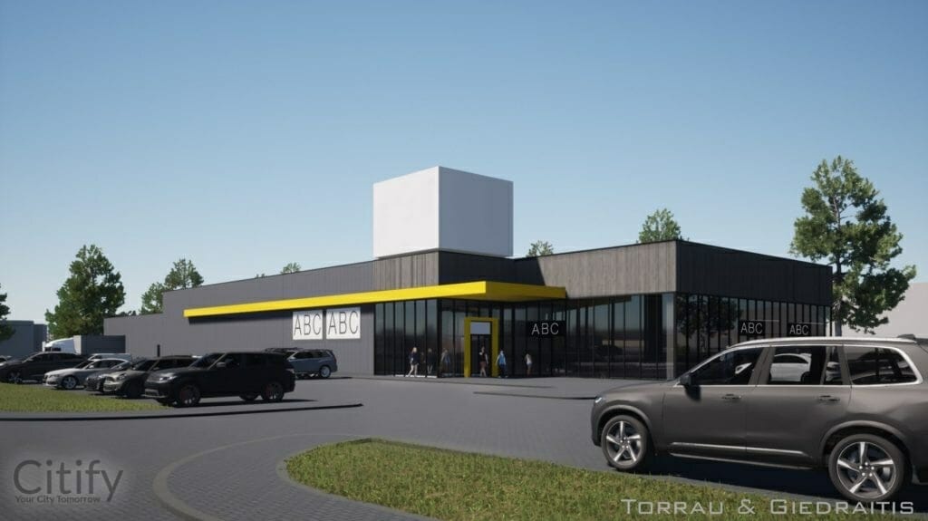 IKI Vieškeliuko g. 8 (Vieškeliuko g. 8) - Food store - visualization