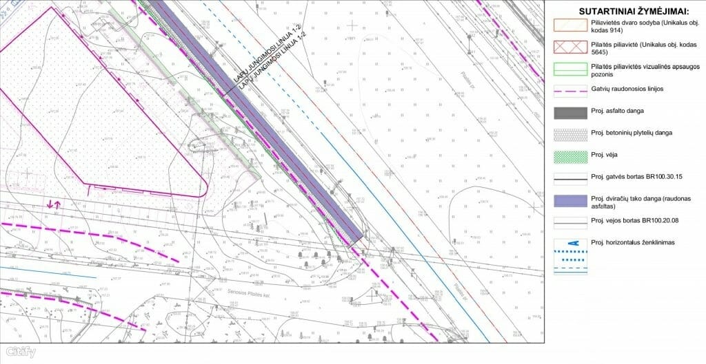Jungiamasis kel. nuo Pilaitės pr. iki Senosios Pilaitės kel. (Senosios Pilaitės kel.) - Street - visualization