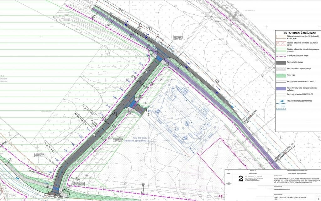 Jungiamasis kel. nuo Pilaitės pr. iki Senosios Pilaitės kel. (Senosios Pilaitės kel.) - Street - visualization