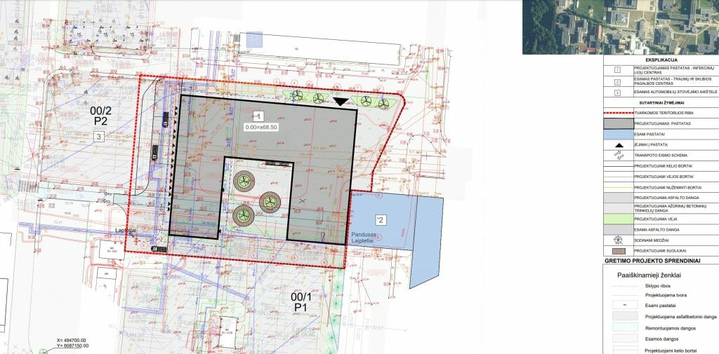 LSMU Infekcinių ligų pastatas (Eivenių g. 2) - Slimnīca - vizualizācija