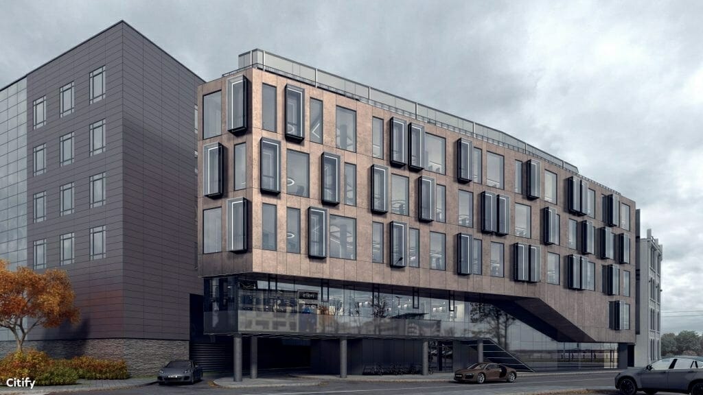 Zeiss Biroji (Dēļu iela 2) - Verslo centras - vizualizacija