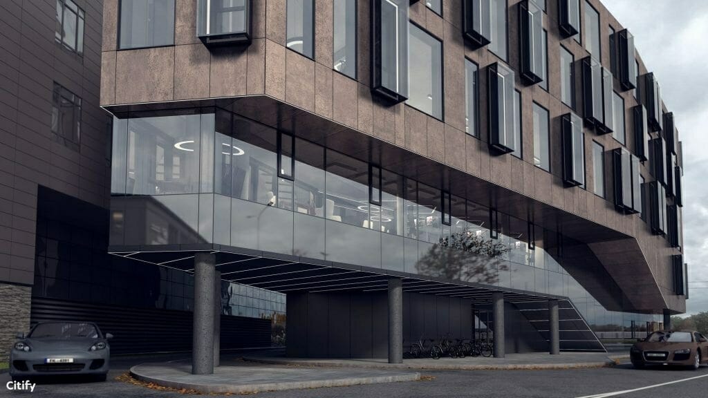 Zeiss Biroji (Dēļu iela 2) - Verslo centras - vizualizacija