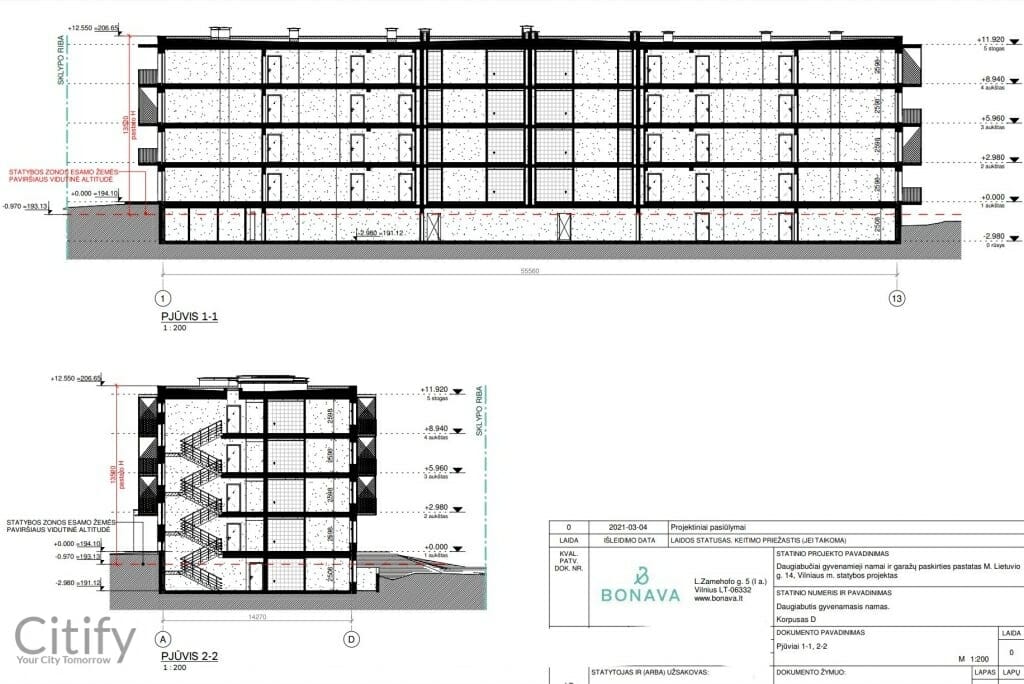CITUS Sãva 4 etapas (Mykolo Lietuvio g. 14) - Multi apartment - visualization
