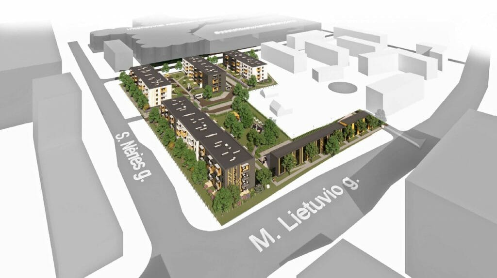 CITUS Sãva 4 etapas (Mykolo Lietuvio g. 14) - Multi apartment - visualization