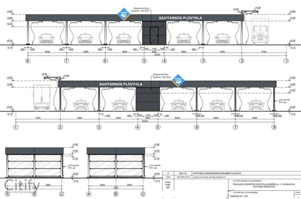 Plovykla Kuzmiškių g. 2 (Kuzmiškių g. 2) - Automobilių plovykla - vizualizacija