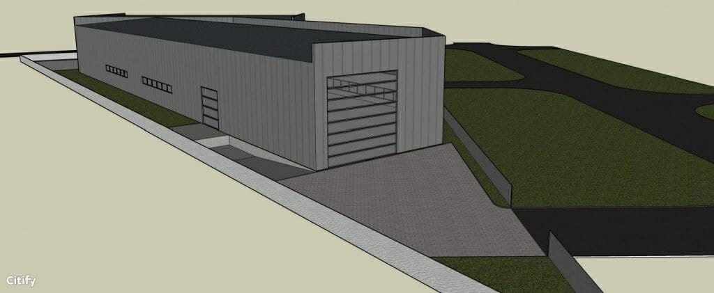 Lavango pastato rekonstrukcija (Pramonės g. 5) - Office center, Warehouse / Distribution center - visualization