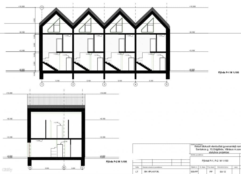 Santakos g. 10 (Santakos g. 10) - Row housing - visualization