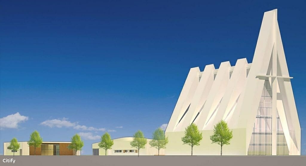 Kauno šv. Jono Pauliaus II bažnyčia (Baltų pr. 44B) - Cultural center - visualization