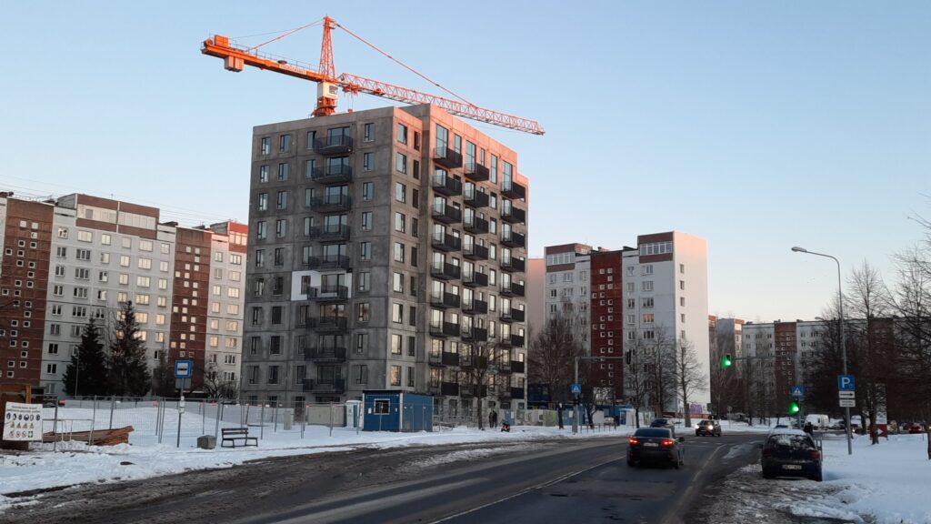 Mežciema mājas (Sergeja Eizenšteina iela 47a) - Daugiabutis - statybų nuotraukos