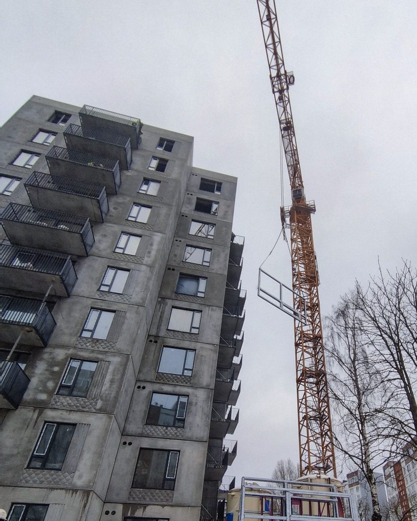 Mežciema mājas - 1. kārta (Sergeja Eizenšteina iela 47A) - Multi apartment - construction photos