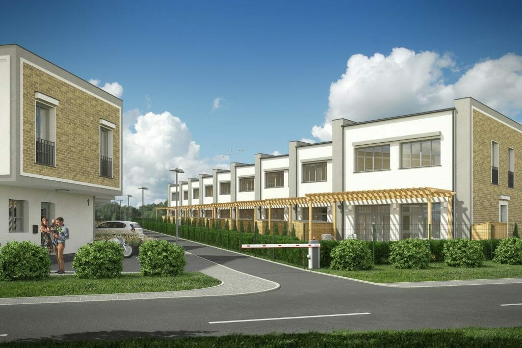 Gulbinų takas (Melkio g. 9) - Row housing - visualization