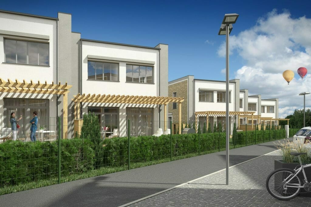 Gulbinų takas (Melkio g. 9) - Row housing - visualization