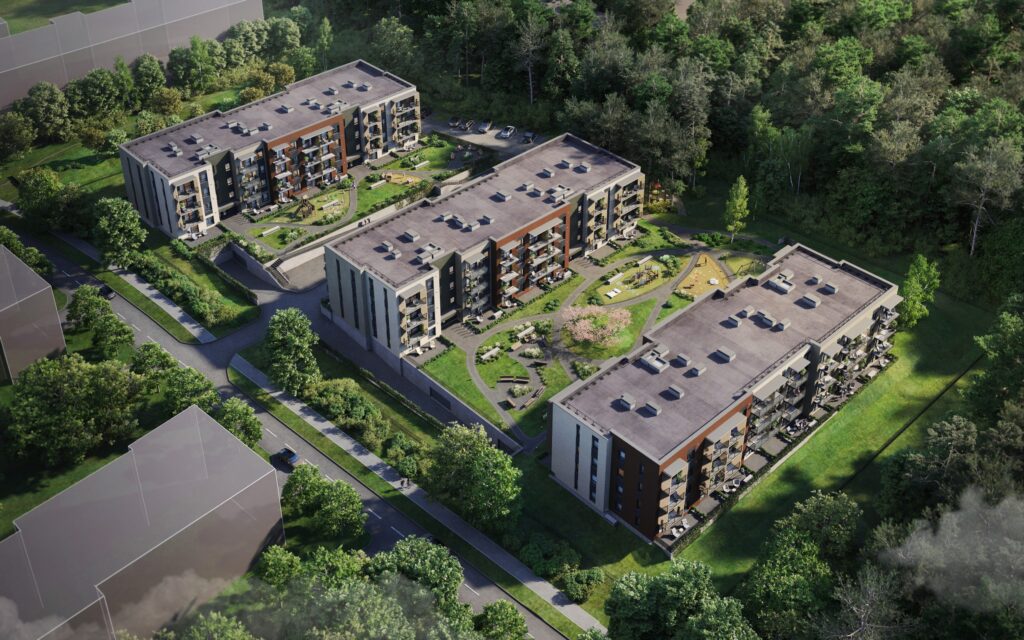 Pušų parkas (Lietaus g. 7) - Daudzdzīvokļu nams - vizualizācija