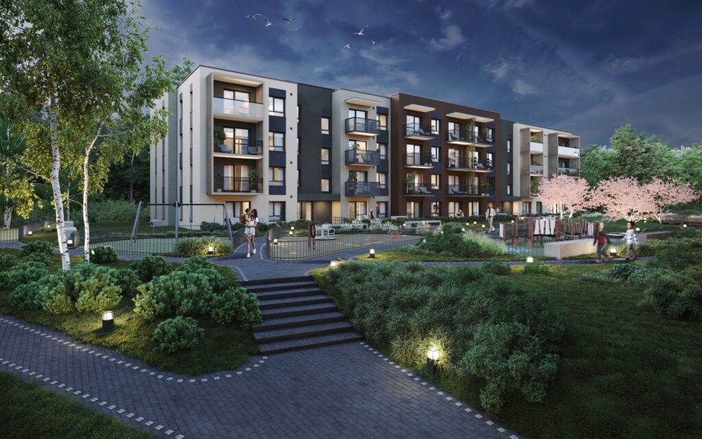 Pušų parkas (Lietaus g. 7) - Daudzdzīvokļu nams - vizualizācija