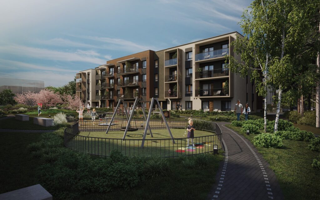 Pušų parkas (Lietaus g. 7) - Daudzdzīvokļu nams - vizualizācija