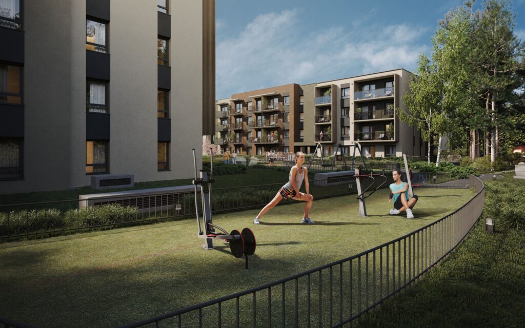 Pušų parkas (Lietaus g. 7) - Daudzdzīvokļu nams - vizualizācija