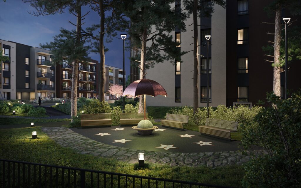 Pušų parkas (Lietaus g. 7) - Daudzdzīvokļu nams - vizualizācija