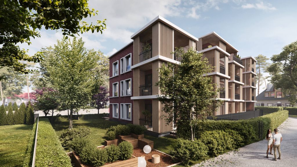 Kesk-Nõmme Residentsid (Pärnu mnt 265) - Daudzdzīvokļu nams, Cita komerciāla - vizualizācija