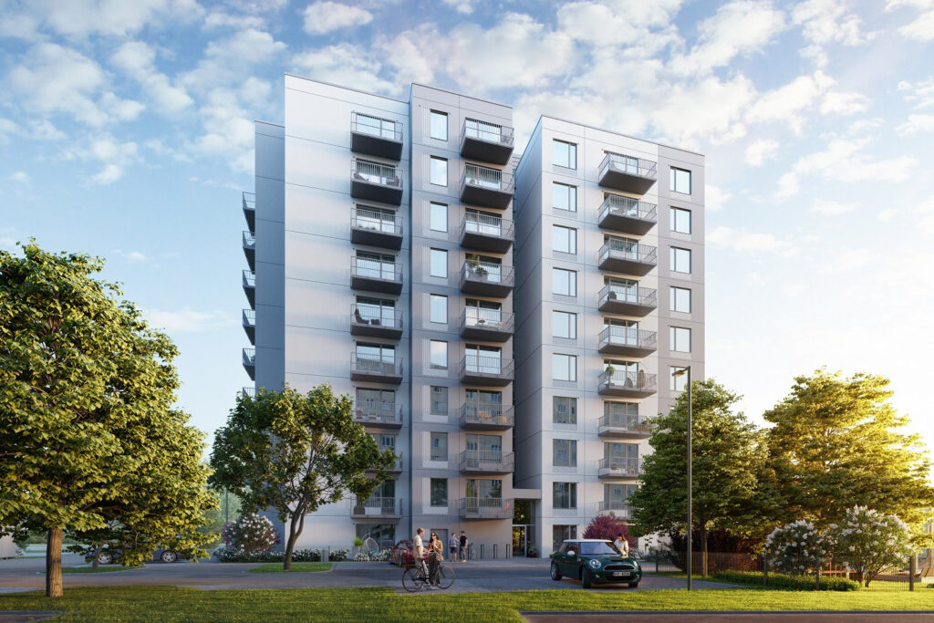 Mežciema mājas (Sergeja Eizenšteina iela 47a) - Daugiabutis - vizualizacija