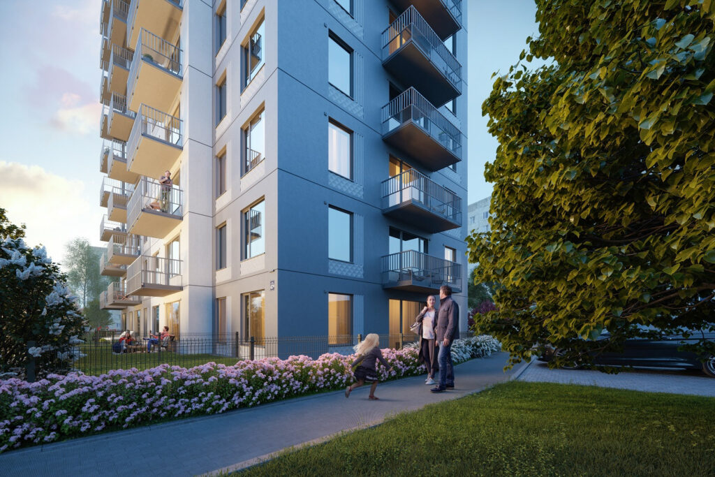 Mežciema mājas (Sergeja Eizenšteina iela 47a) - Daugiabutis - vizualizacija