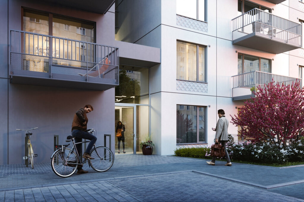 Mežciema mājas (Sergeja Eizenšteina iela 47a) - Daugiabutis - vizualizacija