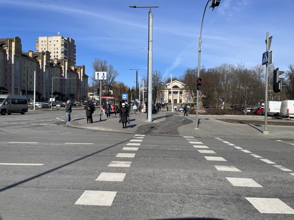 Kalvarijų g. ir Žalgirio g. sankryža (Kalvarijų g.) - Dviračių takas, Gatvė - statybų nuotraukos