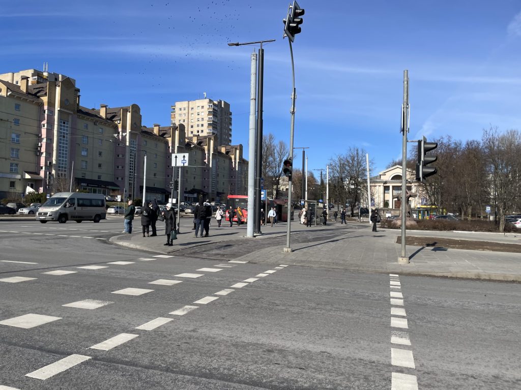 Kalvarijų g. ir Žalgirio g. sankryža (Kalvarijų g.) - Dviračių takas, Gatvė - statybų nuotraukos