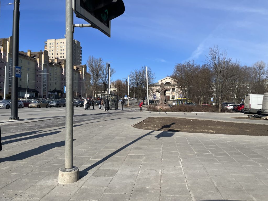 Kalvarijų g. ir Žalgirio g. sankryža (Kalvarijų g.) - Dviračių takas, Gatvė - statybų nuotraukos