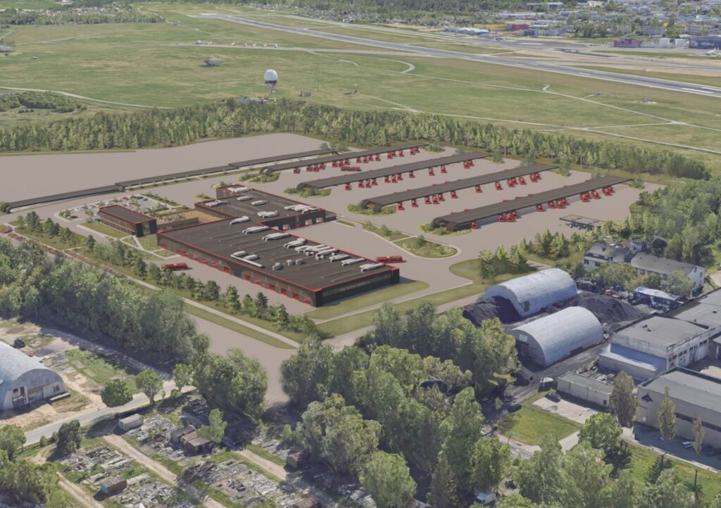 Vilniaus autobusų parkas Liepkalnio g. (Liepkalnio g. 111) - Autobusų terminalas - vizualizacija