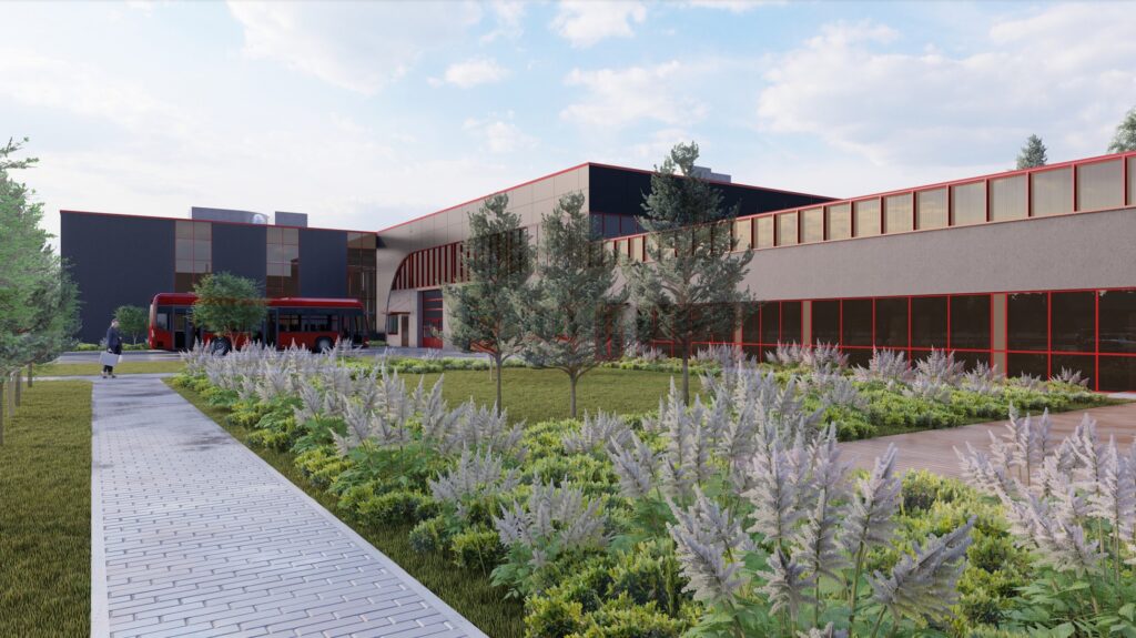 Vilniaus autobusų parkas Liepkalnio g. (Liepkalnio g. 111) - Autobusų terminalas - vizualizacija