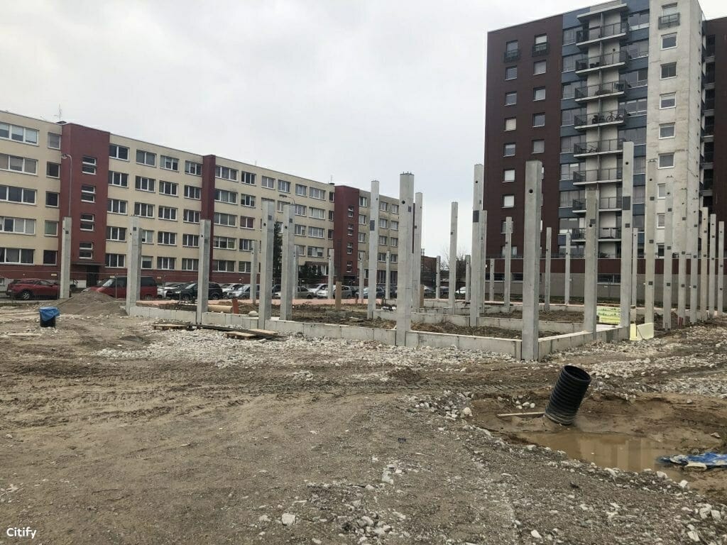 Baltijos pr. 12 (Baltijos pr. 12) - Tirdzniecības centrs - būvdarbu attēli