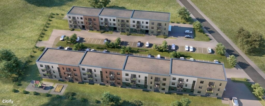 Auksinė kalva 4 etapas (K. Čerbulėno g. 100) - Multi apartment - visualization