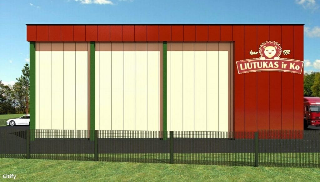 Liūtukas ir KO gamykla (Alovės g. 7) - Light manufacturing - visualization