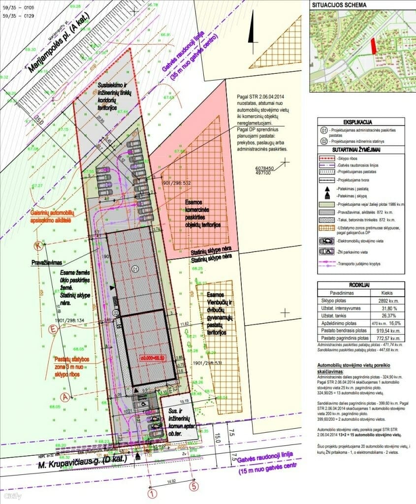 M. Krupavičiaus g. 1C (M. Krupavičiaus g. 1C) - Office center - visualization
