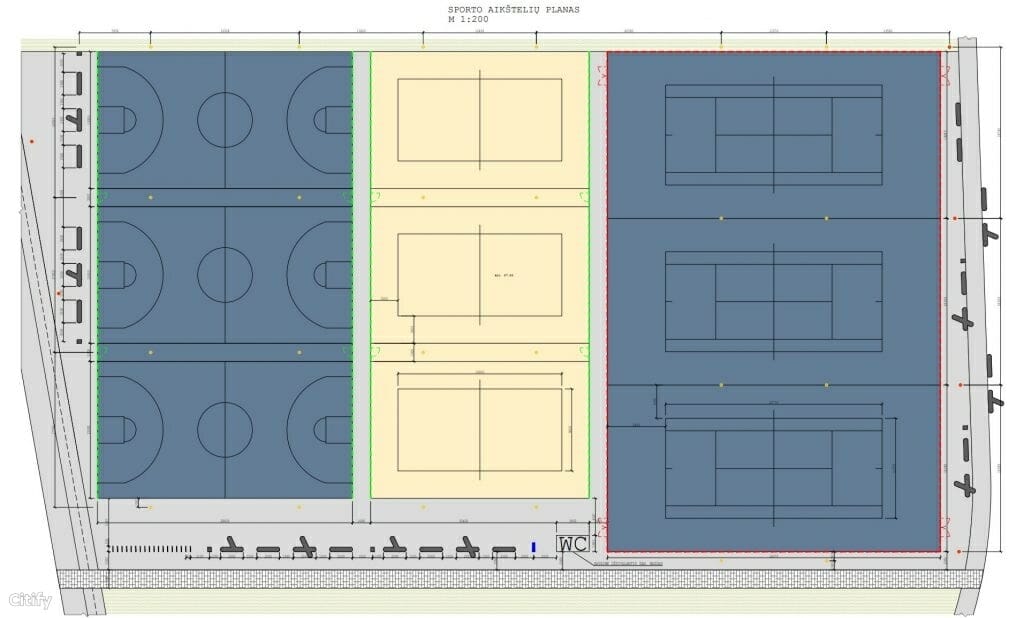 Nemuno salos parkas (Nemuno sala) - Park - visualization