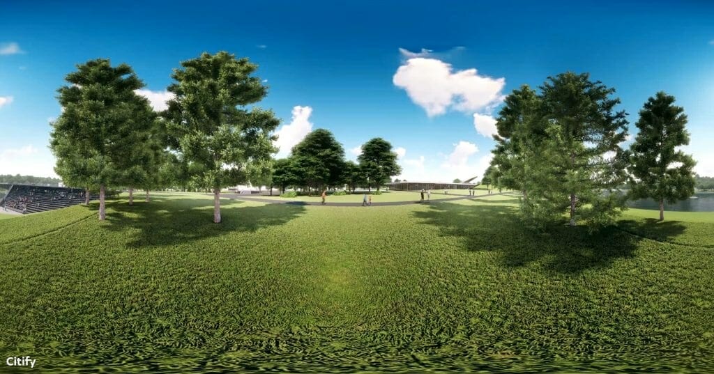 Nemuno salos parkas (Nemuno sala) - Park - visualization