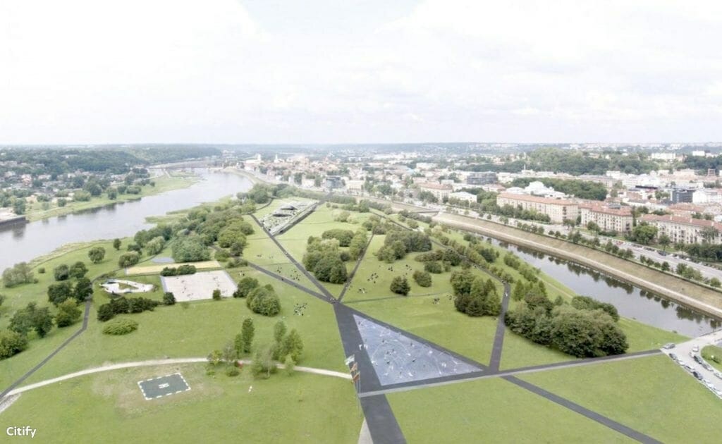 Nemuno salos parkas (Nemuno sala) - Park - visualization