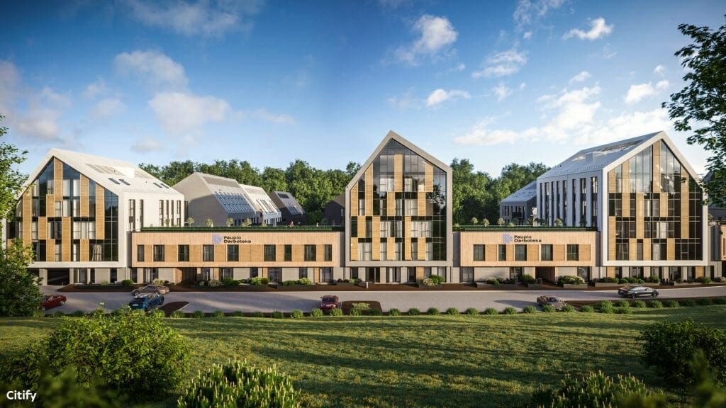 Paupio Darboteka (Paupio g. 50) - Büroohoone - visuaalne