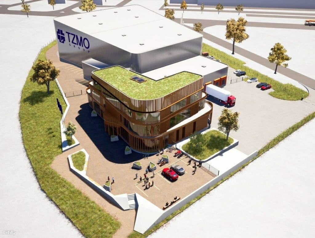 TZMO Latvija biroju un loģistikas centrs (Reinvaldu iela 17) - Biroju centrs, Noliktava / Izplatīšanas centrs - vizualizācija