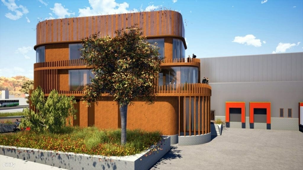 TZMO Latvija biroju un loģistikas centrs (Reinvaldu iela 17) - Biroju centrs, Noliktava / Izplatīšanas centrs - vizualizācija