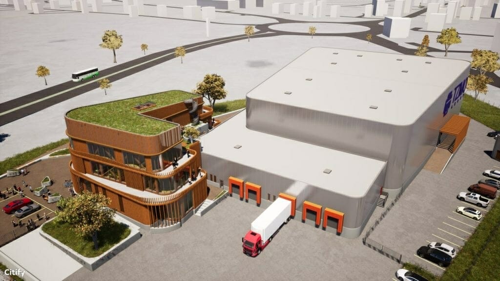 TZMO Latvija biroju un loģistikas centrs (Reinvaldu iela 17) - Biroju centrs, Noliktava / Izplatīšanas centrs - vizualizācija