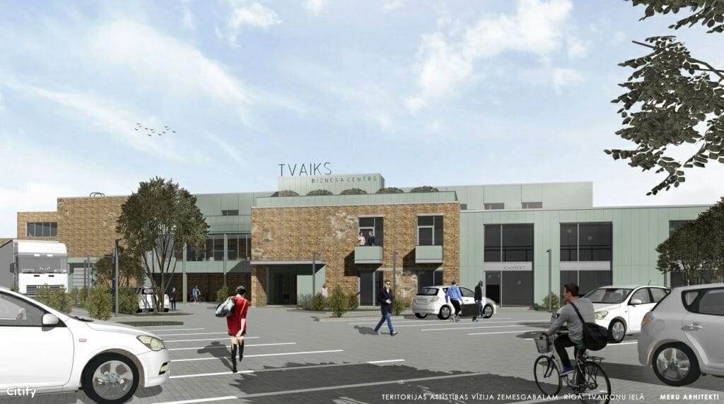 Biznesa centrs Tvaiks (Tvaikoņu iela 5) - Office center - visualization